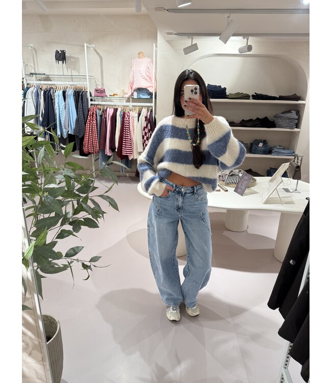 Balloon Jeans Light Blue W3832-3