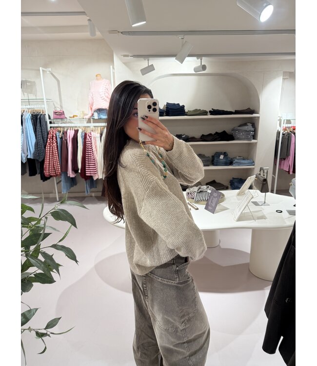 The Cozy Knit Vest Taupe