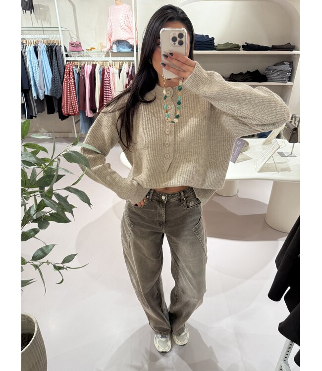 The Cozy Knit Vest Taupe