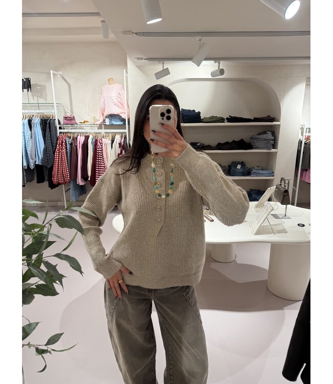 The Cozy Knit Vest Taupe