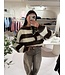 The Knit Striped Brown & Creme