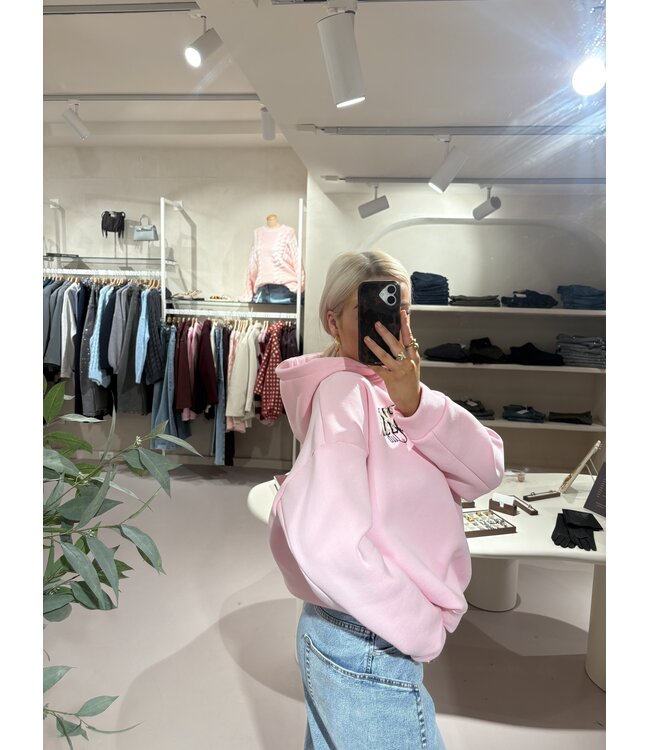 The Ski Club Hoodie Pink