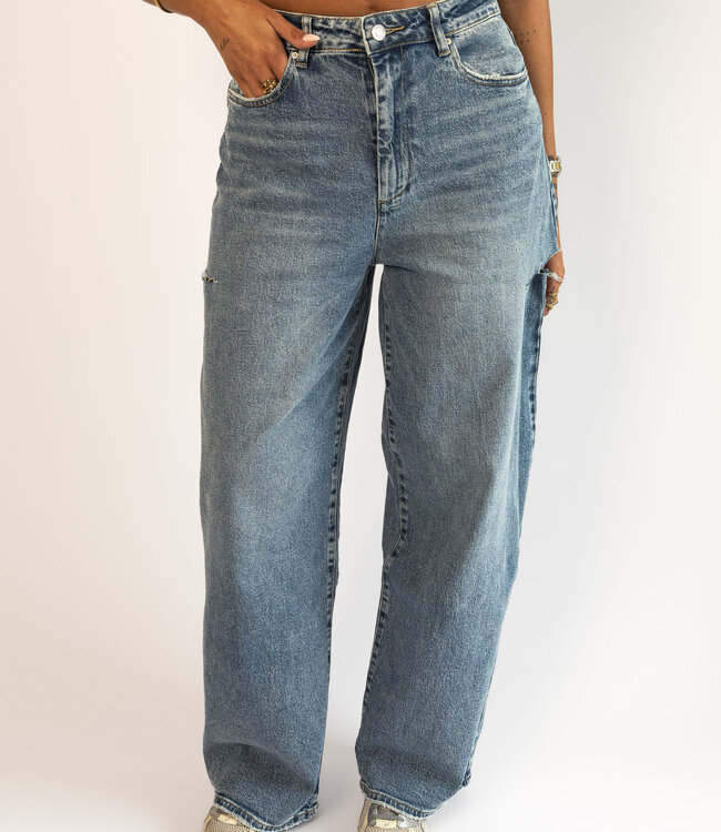 Baggy Tall Jeans Ripped W3882