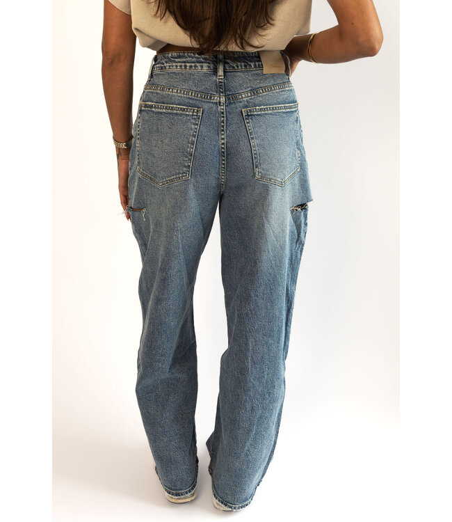 Baggy Tall Jeans Ripped W3882