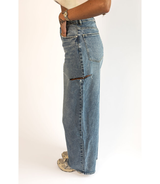 Baggy Tall Jeans Ripped W3882