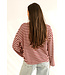T- Shirt Striped Megan Burgundy