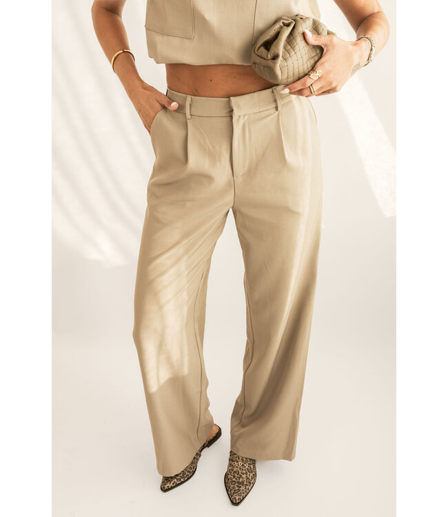 Pantalon Celine Beige