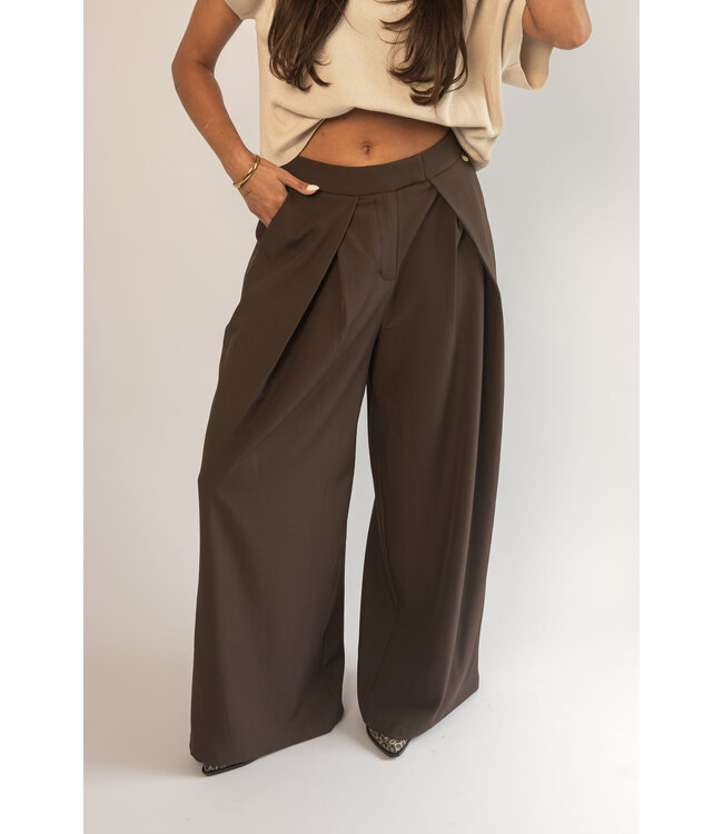 The Ambika Wide Trouser Brown
