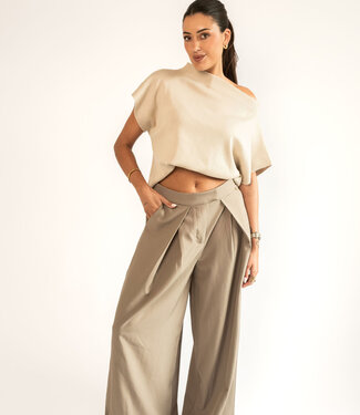 The Basic Taupe Top