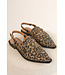 Slingback Fringe Vegan Leopard