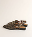 Slingback Fringe Vegan Leopard