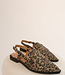 Slingback Fringe Vegan Leopard