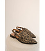 Slingback Fringe Vegan Leopard