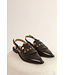 Slingback Fringe Vegan Dark Brown