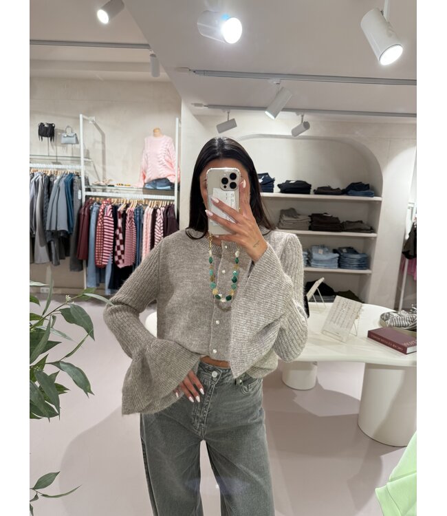 Vest Mila Taupe Pearls