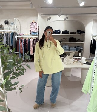 Ambika Oversized Blazer Butter Yellow