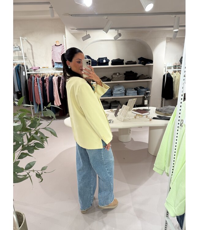 Ambika Oversized Blazer Butter Yellow