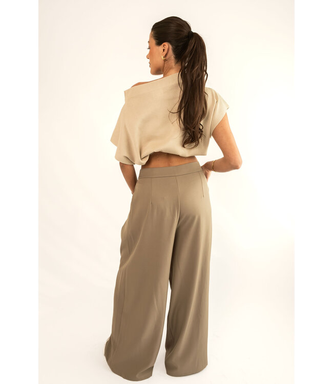 The Ambika Wide Trouser Taupe