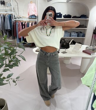 Baggy Wide Leg TALL Grey W3855-G