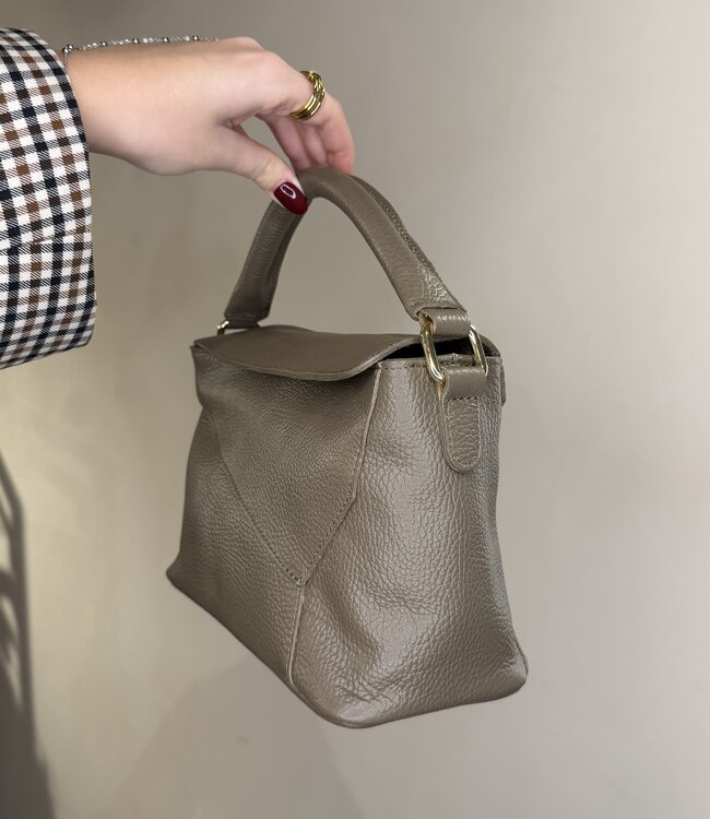 Bag Lexi Mole Taupe Leather