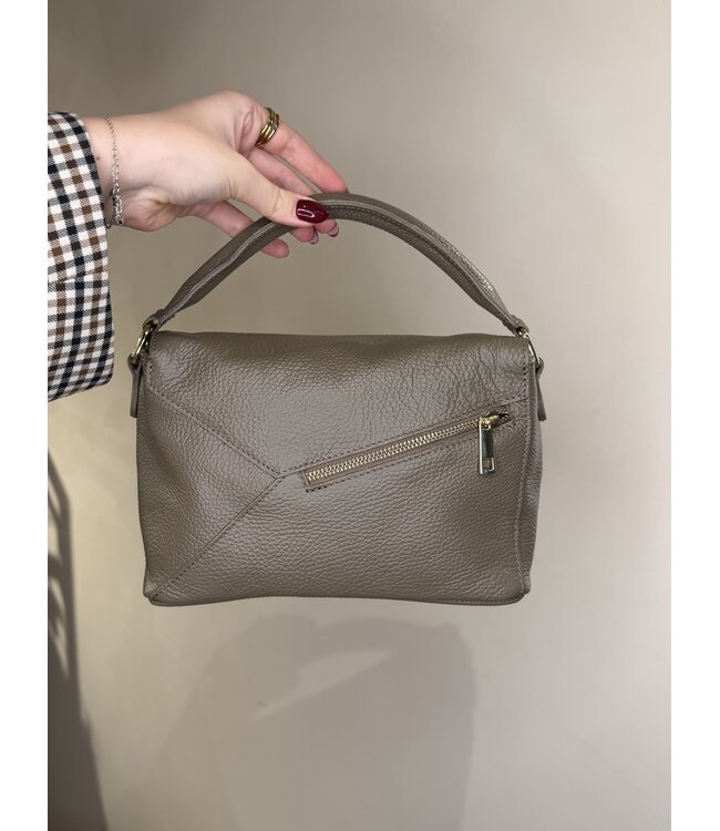 Bag Lexi Mole Taupe Leather