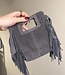 Little Bag Suede Fringe Grey