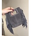 Little Bag Suede Fringe Grey