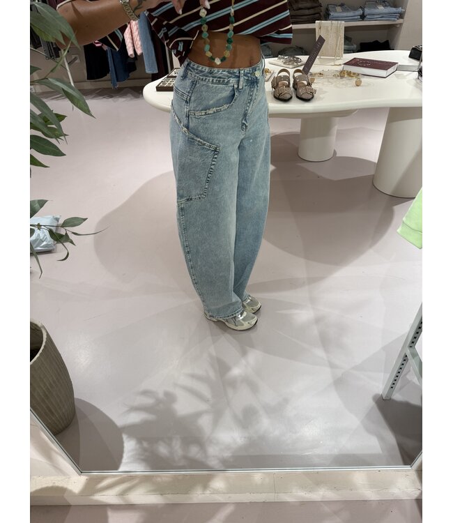 Balloon Jeans Dirty Wash W3832-6