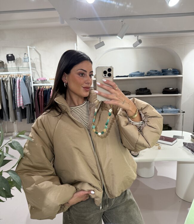 The Bomber Jacket Mila Beige