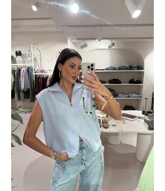 Zip It Gilet Light Blue
