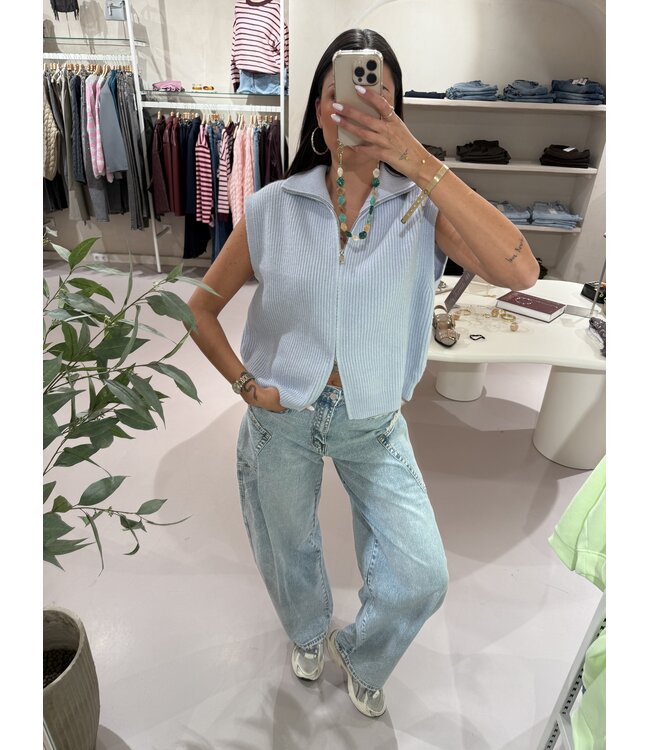 Zip It Gilet Light Blue