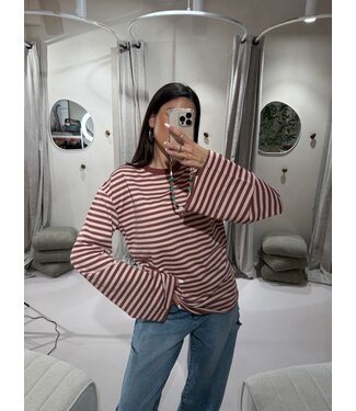 Extra Tall Longsleeve Striped Pink