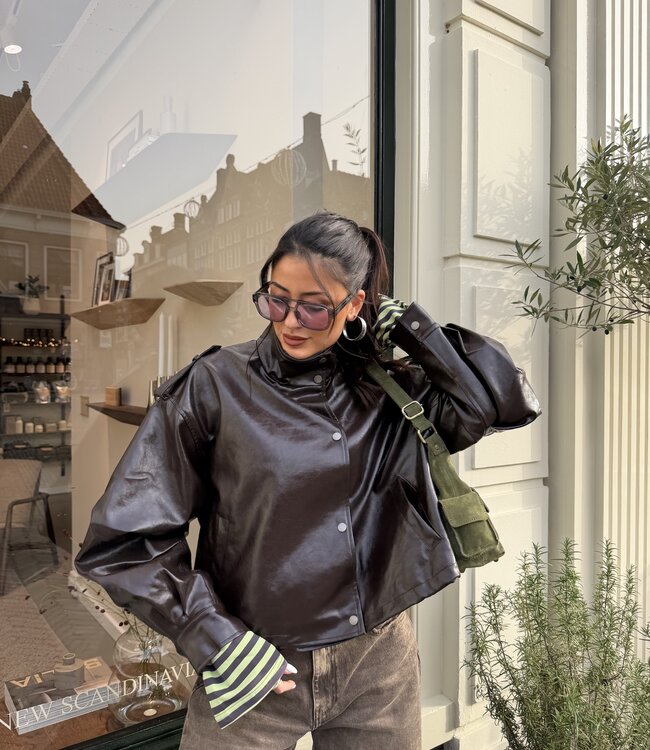 The Rebel Leather Jacket Brown