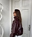 The Rebel Leather Jacket Burgundy
