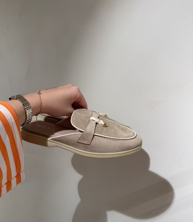 Loafer Mule Beige