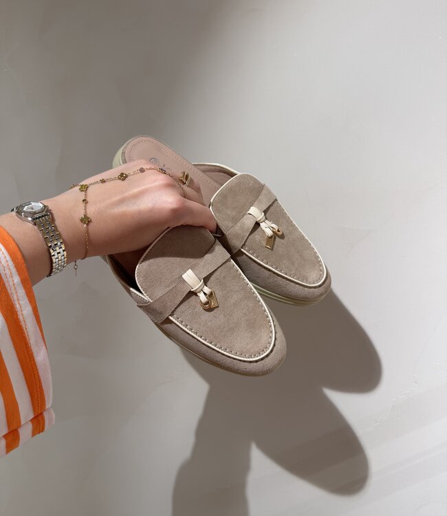 Loafer Mule Beige