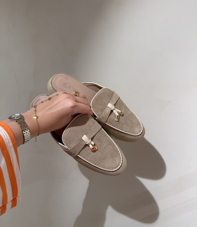 Loafer Mule Beige