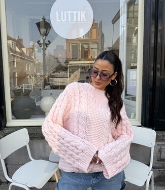 The Big Kabel Knit Light Pink
