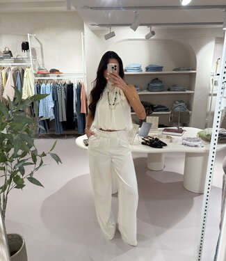 The Shiny Trouser Jade Creme