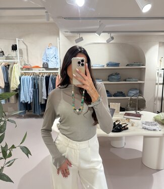 The Vanessa See Through Top Taupe