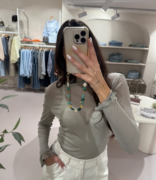 The Vanessa See Through Top Taupe