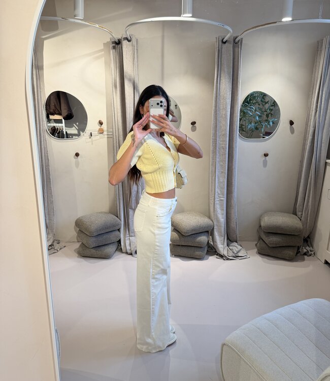 The Extra Long Wide Leg Creme RD3066-5