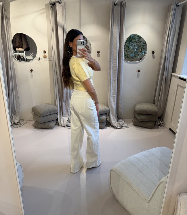 The Extra Long Wide Leg Creme RD3066-5