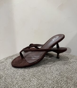 The Velvet Chic Flip Heel Brown