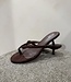 The Velvet Chic Flip Heel Brown