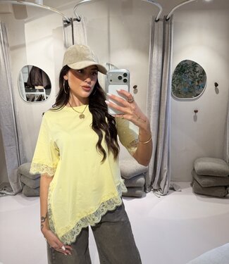 Shirt Lace Butter Yellow June