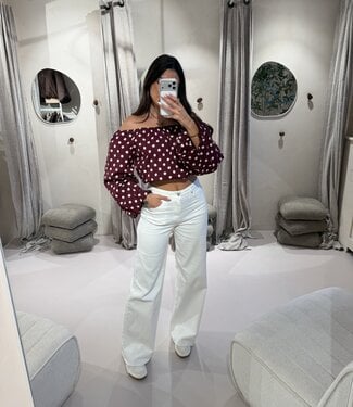 Extra Tall Wide Leg Jeans Off White RD9136-7