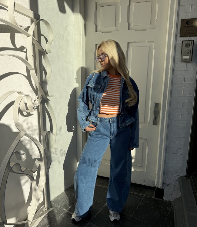 The Sienna Wide Denim Jeans