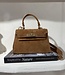 The Suede Bag Grace Camel