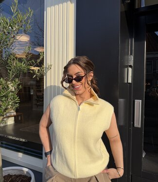 Zip It Gilet Butter Yellow